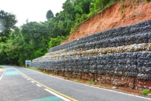 Landslide Protection and Slope Protection With Gabion Retaining Wall