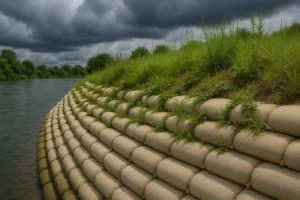 Flood Control with Geobags