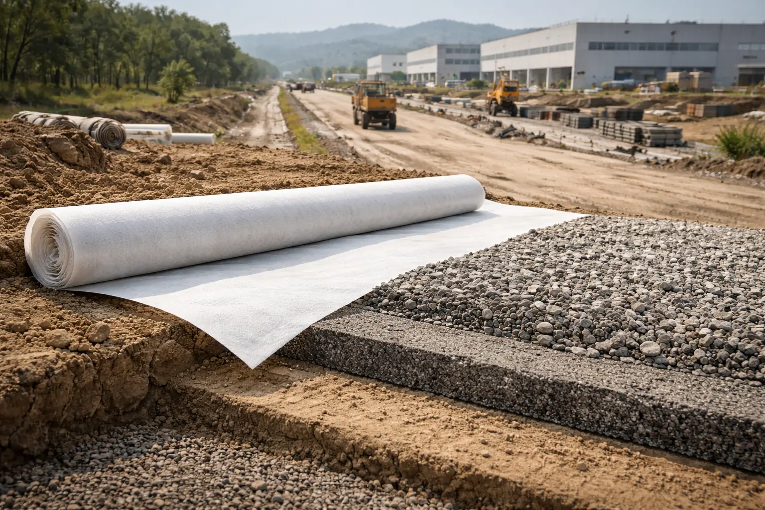 Case Study: Application of Non Woven Geotextiles in Industrial Infrastructure