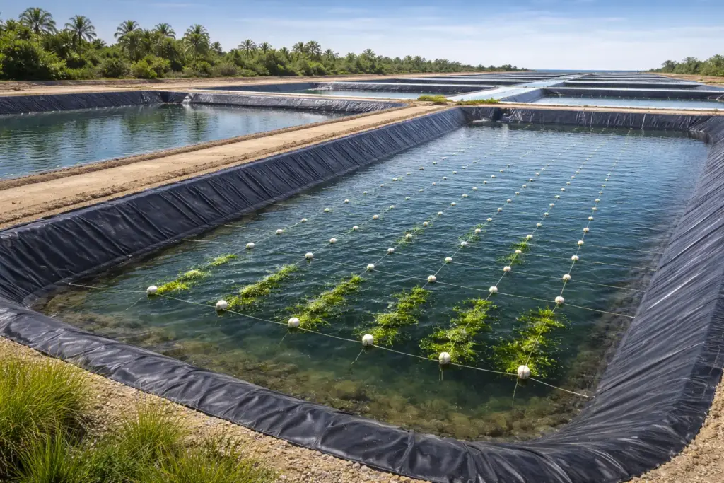 Seaweed Park Lining Project with HDPE Geomembranes
