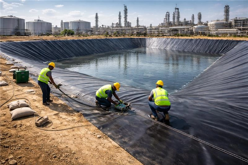 Industrial Containment Infrastructure Using HDPE Liner in Gujarat