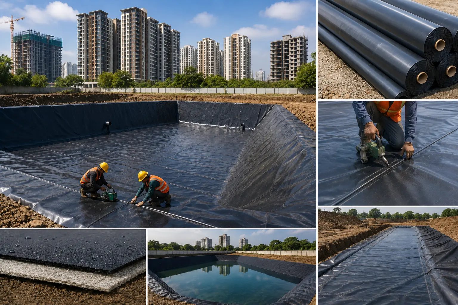Enhancing Urban Water Containment Infrastructure with Ocean HDPE Liner 500 Micron at Venus Capital Heights, Patna, Bihar