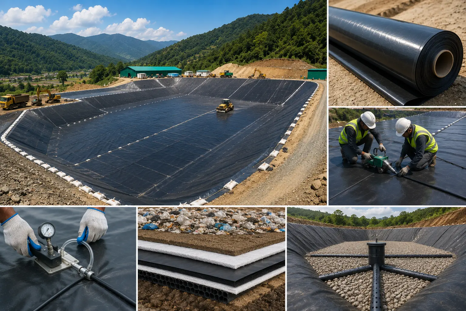 Advanced Landfill Containment System with Ocean HDPE Liner 1.5 MM at Srinagar, Uttarakhand